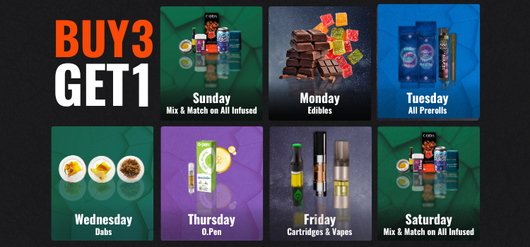 Buy 3, Get 1 Daily Deals