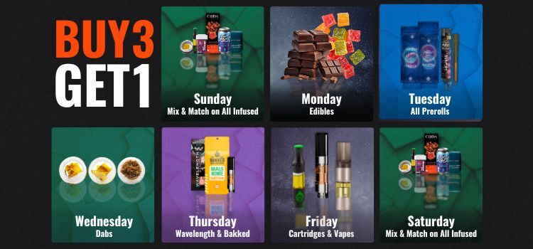 Buy 3, Get 1 Daily Deals