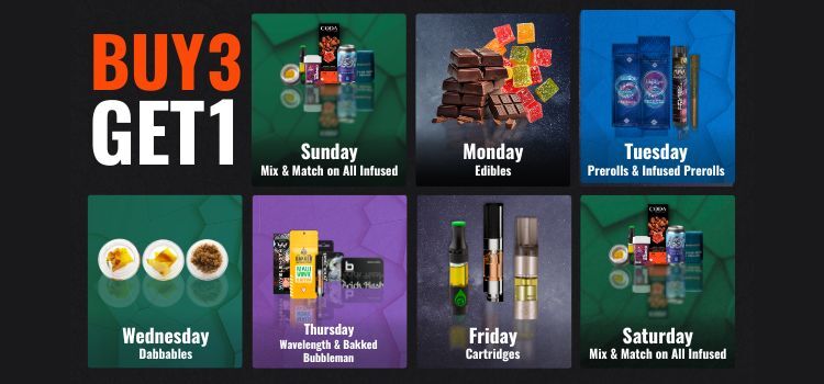 Buy 3, Get 1 Daily Deals