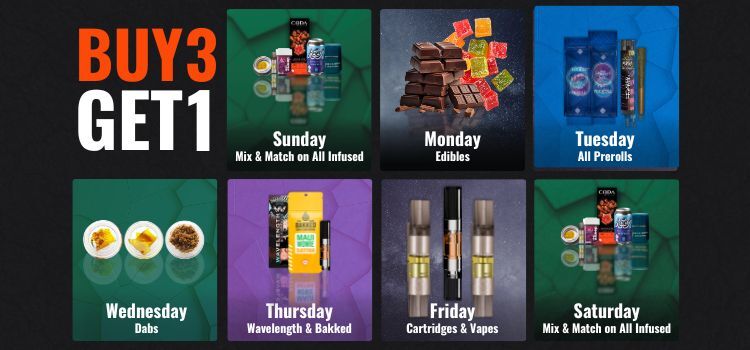 Buy 3, Get 1 Daily Deals 