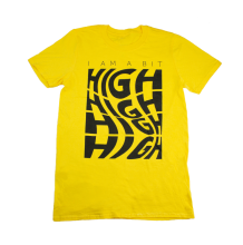 A Bit High Tee Shirt | Yellow Size M