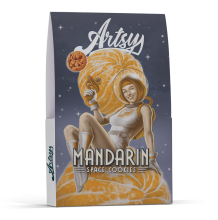 Artsy Cannabis Eighth Envelope | Mandarin Space Cookies 3.5g Rec