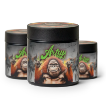 Artsy Cannabis Quarter Jar | Fuzzy Navel 7g Med