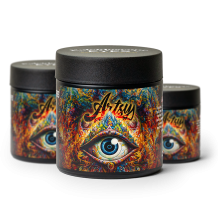 Artsy Cannabis Quarter Jar | Kaleidoscope Eyes 7g Rec