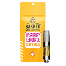 Bakked Formulated Vape Cartridges | Raspberry Lemonade 1g Rec
