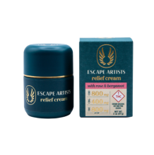 Escape Artists Relief Cream 2:1:2 | Rose & Bergamot 800mg Rec