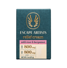 Escape Artists Relief Cream 2:1:2 | Rose with Bergamont 800mg Med