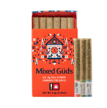 Gud Gardens Mixed Guds Preroll 6-pack | Countree Grammer, Redneck Runtz, White Tiger 4.8g