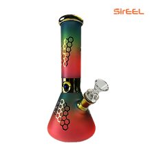 LuvBuds | 10" SirEEL Rainbow Honeycomb Beaker Bong