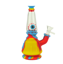 Luvbuds | 7.5" Silicone Evil Eye Perc Bong