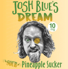 Mountain High Suckers | Josh's Blue Dream Sour Pineapple 10mg Rec