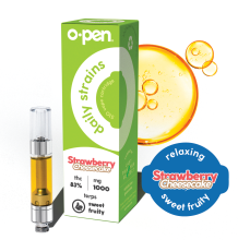 O.Pen Daily Strains Cartridge | Strawberry Cheesecake 1g Rec