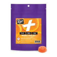 Ripple Ript Plus Gummies | Orange U High Yet? CBD:CBC 100mg Rec
