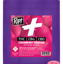 Ripple Ript Plus Gummies | Strawberry Fieldtrip 1:1 100mg Rec