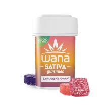 Wana High Dose Gummies | Lemonade Stand 2000mg Med
