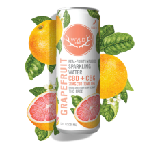 Wyld CBD Sparkling Water | Grapefruit CBD + CBG 20mg