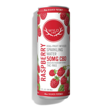 Wyld CBD Sparkling Water | Raspberry 50mg