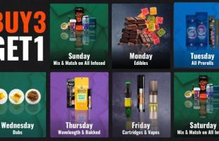 Buy 3, Get 1 Daily Deals